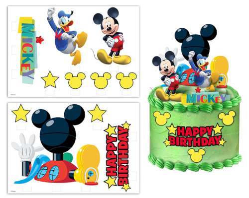 Mickey Mouse Edible Icing Image Scene Setter - Click Image to Close